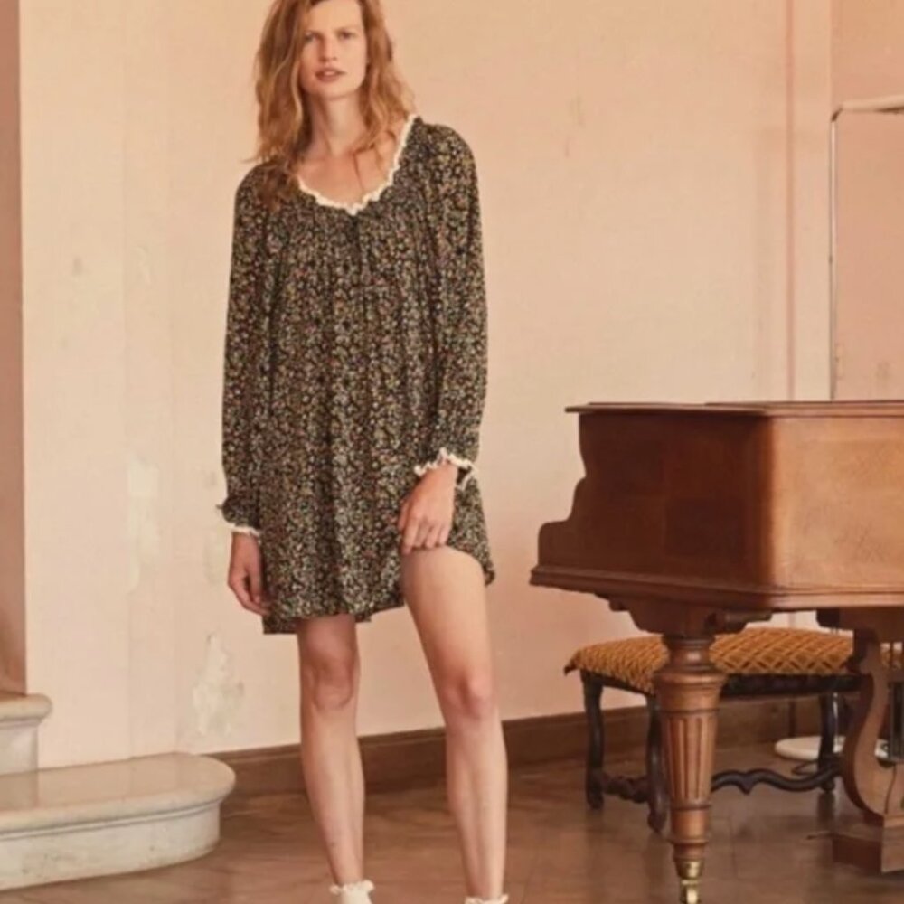BLIX DRESS -- INK MONTPELLIER FLORAL